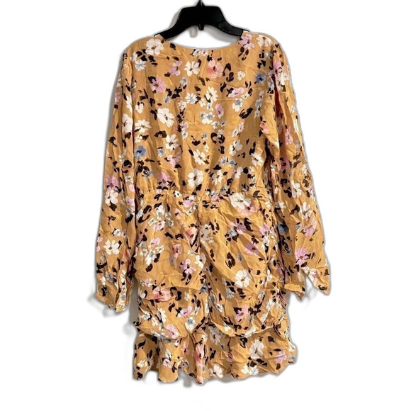 Sanctuary Women's Dreamer Floral-Print Ruched Mini Dress -Cafe Floral size 6 - Picture 8 of 9